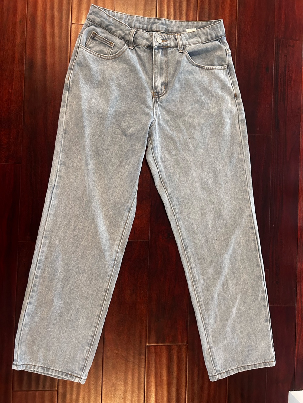 Men's Relaxed Light Grey Denim Jeans